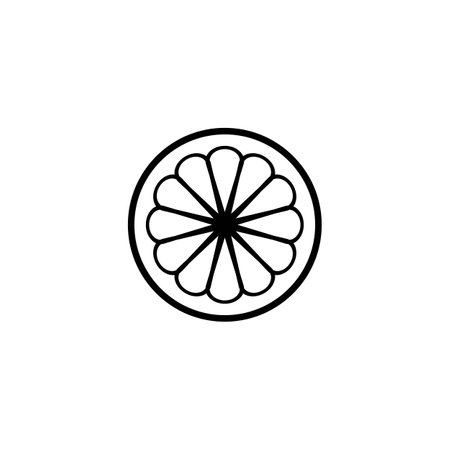 Vector mangosteen icon logo vector design templateのイラスト素材