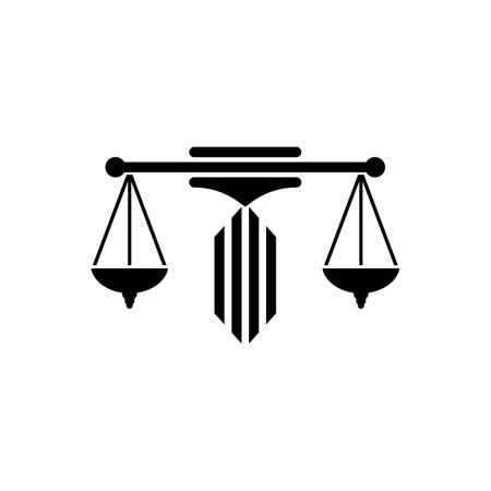 Law icon logo, vector illustration design template.のイラスト素材