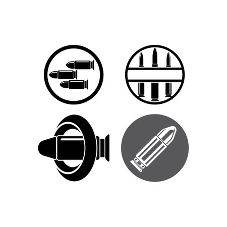 Bullet icon logo,illustration design template vector.のイラスト素材