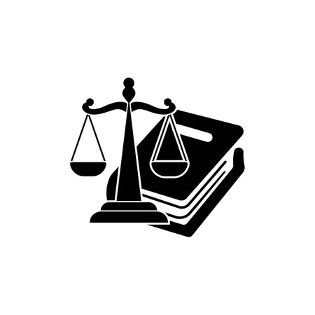 Law icon logo, vector illustration design template.のイラスト素材
