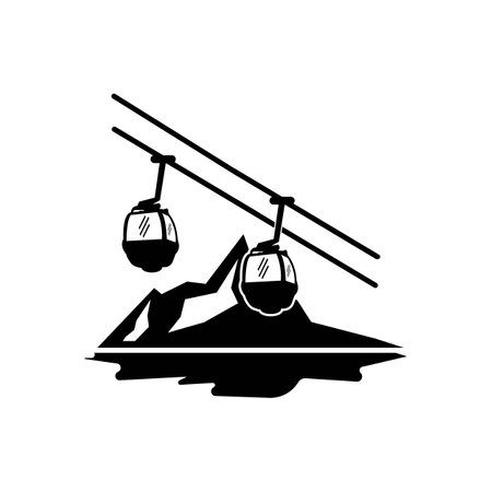 Cable car icon vector illustration template design.のイラスト素材