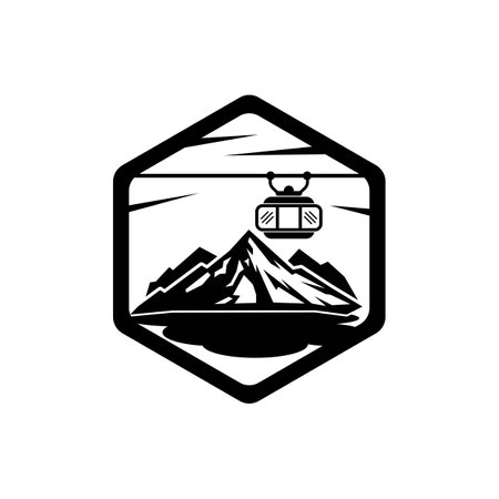 Cable car icon vector illustration template design.のイラスト素材