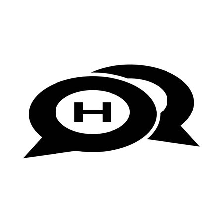 Helipad icon logo vector illustration design template.のイラスト素材