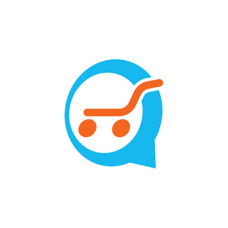 Shopping Logo vector icon illustration designのイラスト素材