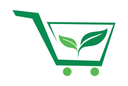 organic market vegetarian logo iconのイラスト素材