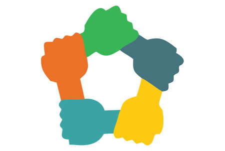 hand star logo icon vector