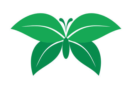 abstract nature butterfly iconのイラスト素材