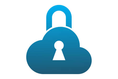 cloud computing data lock  icon