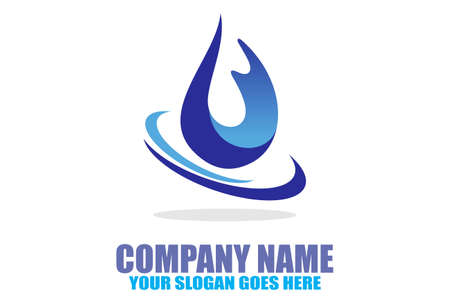 natural water fresh logo vector iconのイラスト素材