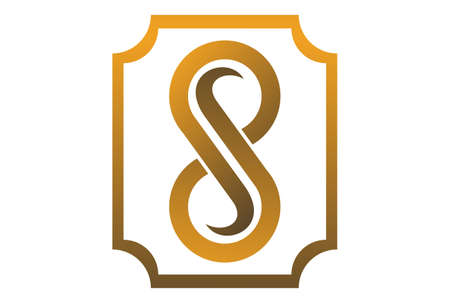 number eight 8 tribal graphic logo iconのイラスト素材