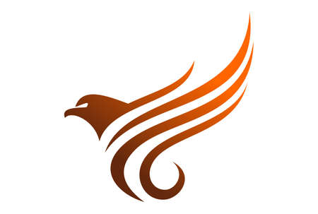 Abstract eagle graphic vector design icon concept logoのイラスト素材