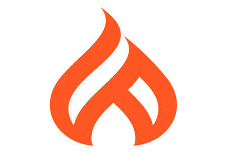 abstract fire UP vectorのイラスト素材