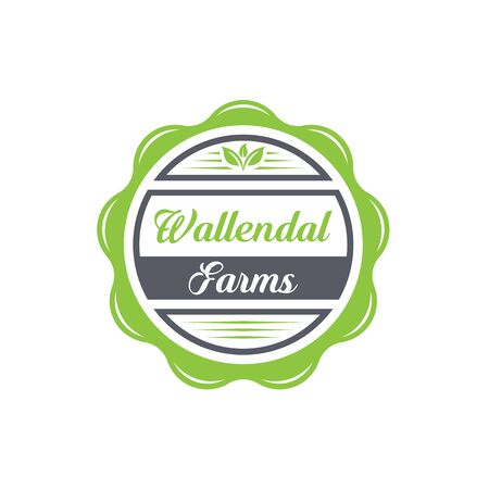 Wallendal farms logo design emblemsのイラスト素材