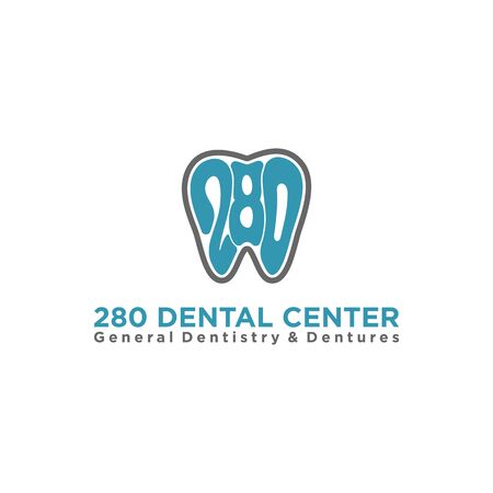280 Dental Center logo design templateのイラスト素材