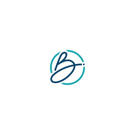 Initials letters B design vectors uniqueのイラスト素材