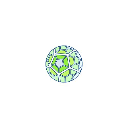 Soccer ball icon design vectors uniqueのイラスト素材