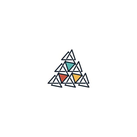 Triangle logo design vector unique, modernのイラスト素材