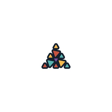 Triangle logo design vector unique, modernのイラスト素材