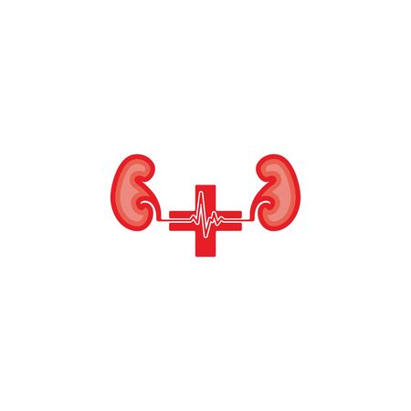 The symbol love for the kidneys.のイラスト素材