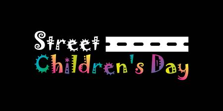 street children's day vector backgroundのイラスト素材