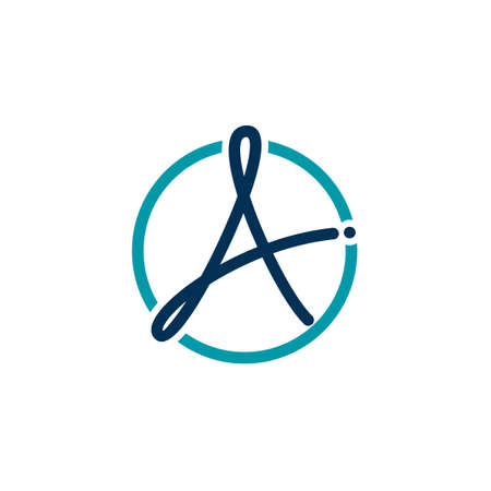 Initials letters A logo design vectors uniqueのイラスト素材