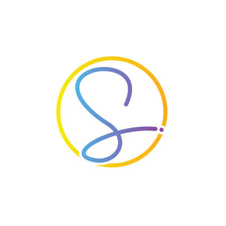 Initials letters S logo design vectors uniqueのイラスト素材