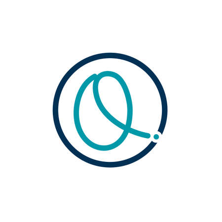 Initials letters Q logo design vectors uniqueのイラスト素材