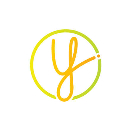Initials letters Y logo design vectors uniqueのイラスト素材