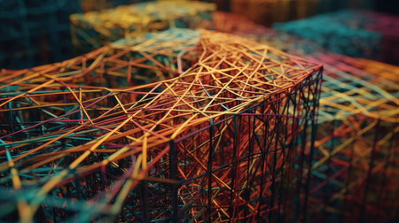 Beautiful colorful 3d backgrounds, chromatic, hexagon, fascinated, illusion, mysterious, abstrack mood backgrounds,の素材