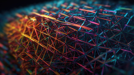 Beautiful colorful 3d backgrounds, chromatic, hexagon, fascinated, illusion, mysterious, abstrack mood backgrounds,の素材