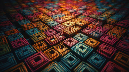 Beautiful colorful 3d backgrounds, chromatic, hexagon, fascinated, illusion, mysterious, abstrack mood backgrounds,の素材