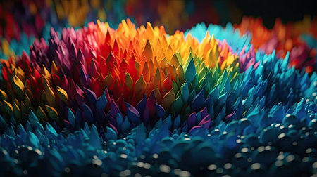 Beautiful colorful 3d backgrounds, chromatic, hexagon, fascinated, illusion, mysterious, abstrack mood backgrounds,の素材