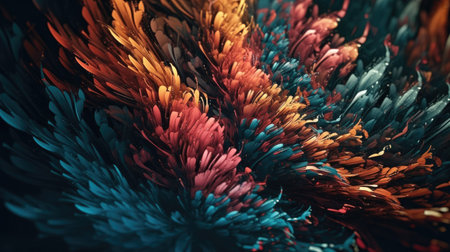 Beautiful colorful 3d backgrounds, chromatic, hexagon, fascinated, illusion, mysterious, abstrack mood backgrounds,の素材