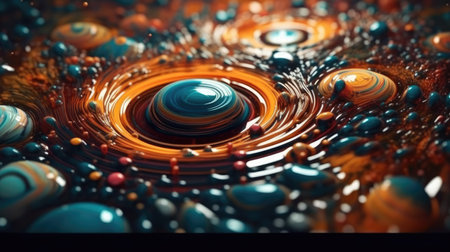 Beautiful colorful 3d backgrounds, chromatic, hexagon, fascinated, illusion, mysterious, abstrack mood backgrounds,の素材