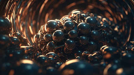 Awesome round and splash patterned 3D themesの素材