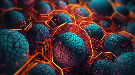 Awesome round and splash patterned 3D themesの素材