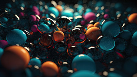 Awesome round and splash patterned 3D themesの素材