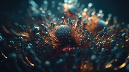 Awesome round and splash patterned 3D themesの素材