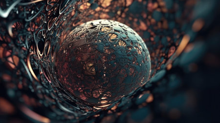 Awesome round and splash patterned 3D themesの素材
