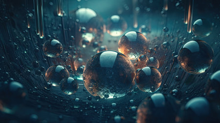 Awesome round and splash patterned 3D themesの素材