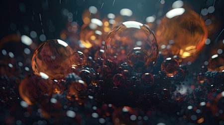 Awesome round and splash patterned 3D themesの素材