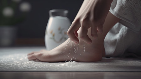 Beautiful leg illustrationの素材