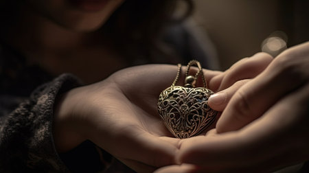 Mother and child hand illustrationの素材