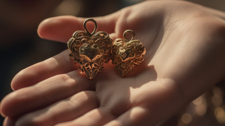 Mother and child hand illustrationの素材