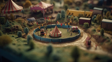 A unique and beautiful golf miniator designの素材