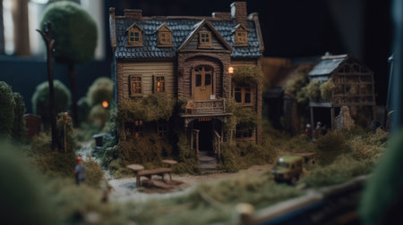 A unique and beautiful golf miniator designの素材