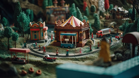 A unique and beautiful golf miniator designの素材