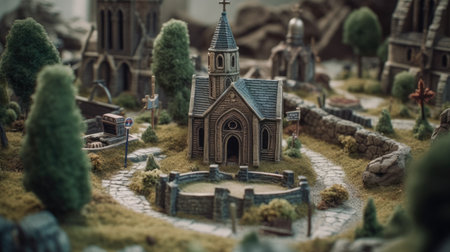 A unique and beautiful golf miniator designの素材