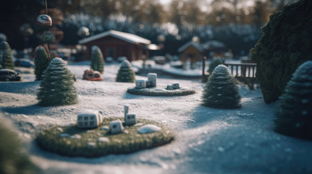 A unique and beautiful golf miniator designの素材