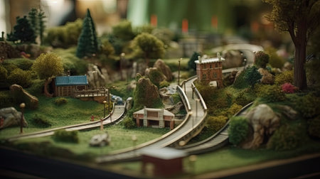 A unique and beautiful golf miniator designの素材